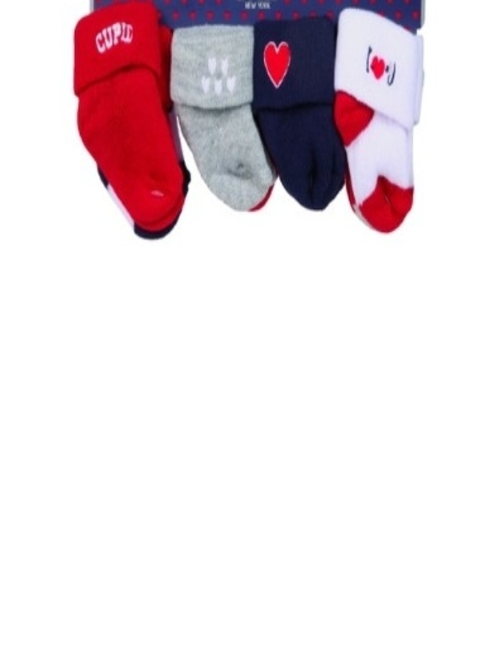 Capelli New York 8 Pk Baby Valentines Socks